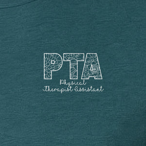 PTA T-Shirt, Physical Therapist Assistant Pocket Print for Graduation Gifts