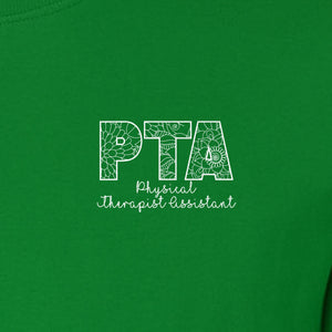 PTA T-Shirt, Physical Therapist Assistant Pocket Print for Graduation Gifts