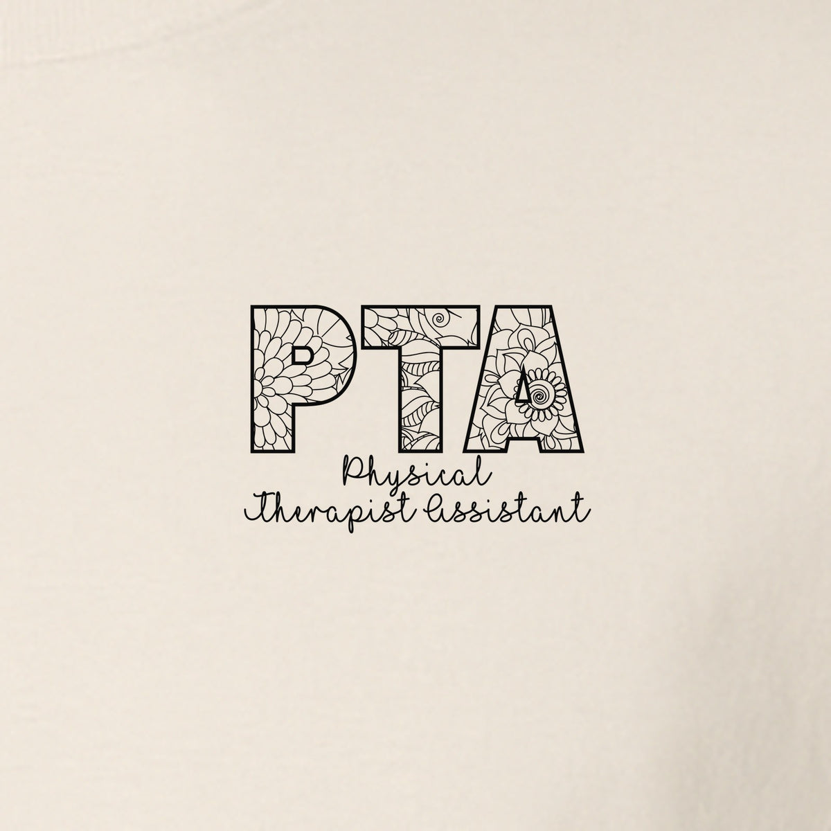 PTA T-Shirt, Physical Therapist Assistant Pocket Print for Graduation Gifts