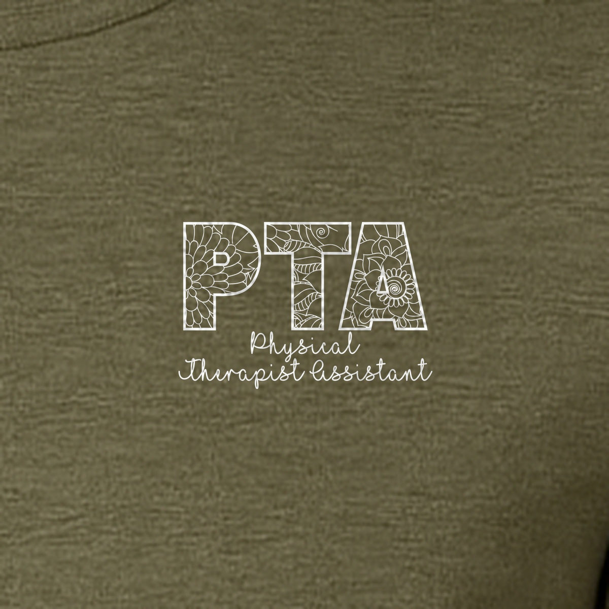 PTA T-Shirt, Physical Therapist Assistant Pocket Print for Graduation Gifts