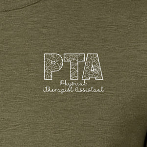 PTA T-Shirt, Physical Therapist Assistant Pocket Print for Graduation Gifts