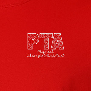 PTA T-Shirt, Physical Therapist Assistant Pocket Print for Graduation Gifts