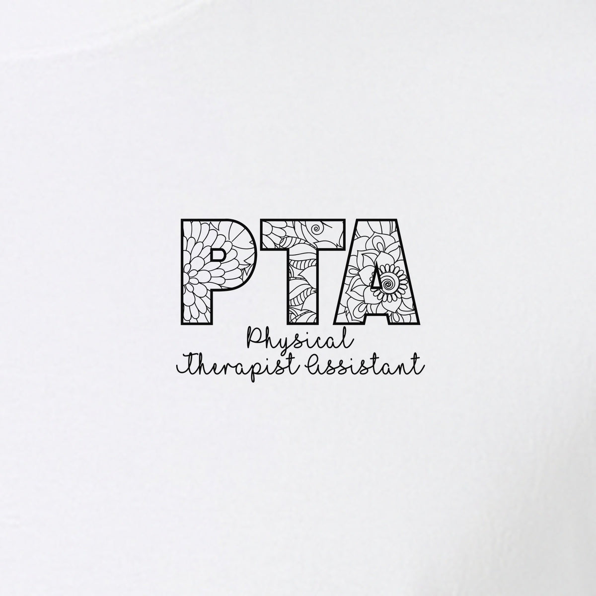 PTA T-Shirt, Physical Therapist Assistant Pocket Print for Graduation Gifts