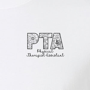 PTA T-Shirt, Physical Therapist Assistant Pocket Print for Graduation Gifts