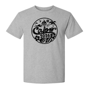 Cabo 2026 T-Shirt, Beach Vacation Graphic Tee for Travel Lovers and Family Getaways
