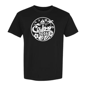 Cabo 2026 T-Shirt, Beach Vacation Graphic Tee for Travel Lovers and Family Getaways