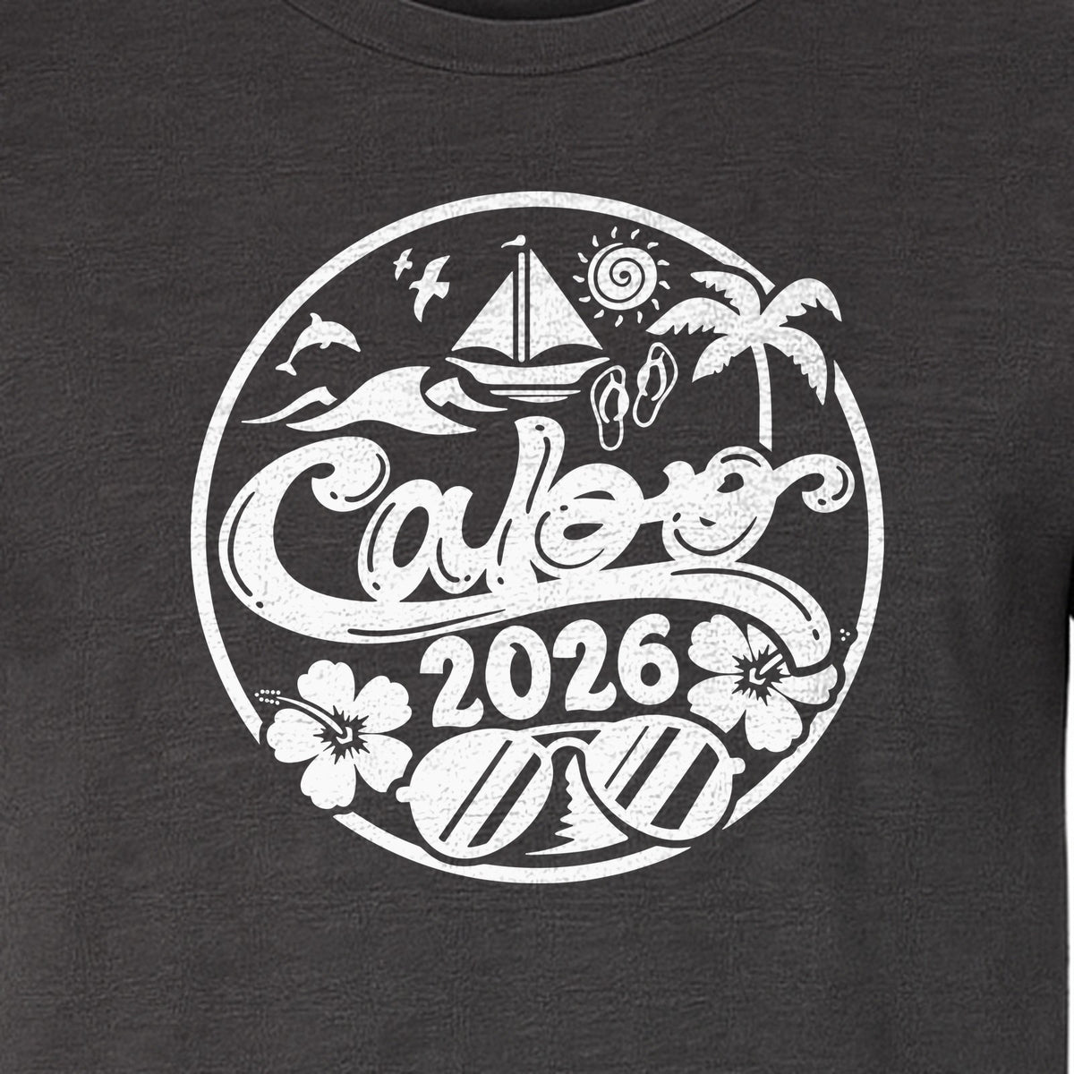Cabo 2026 T-Shirt, Beach Vacation Graphic Tee for Travel Lovers and Family Getaways