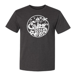 Cabo 2026 T-Shirt, Beach Vacation Graphic Tee for Travel Lovers and Family Getaways