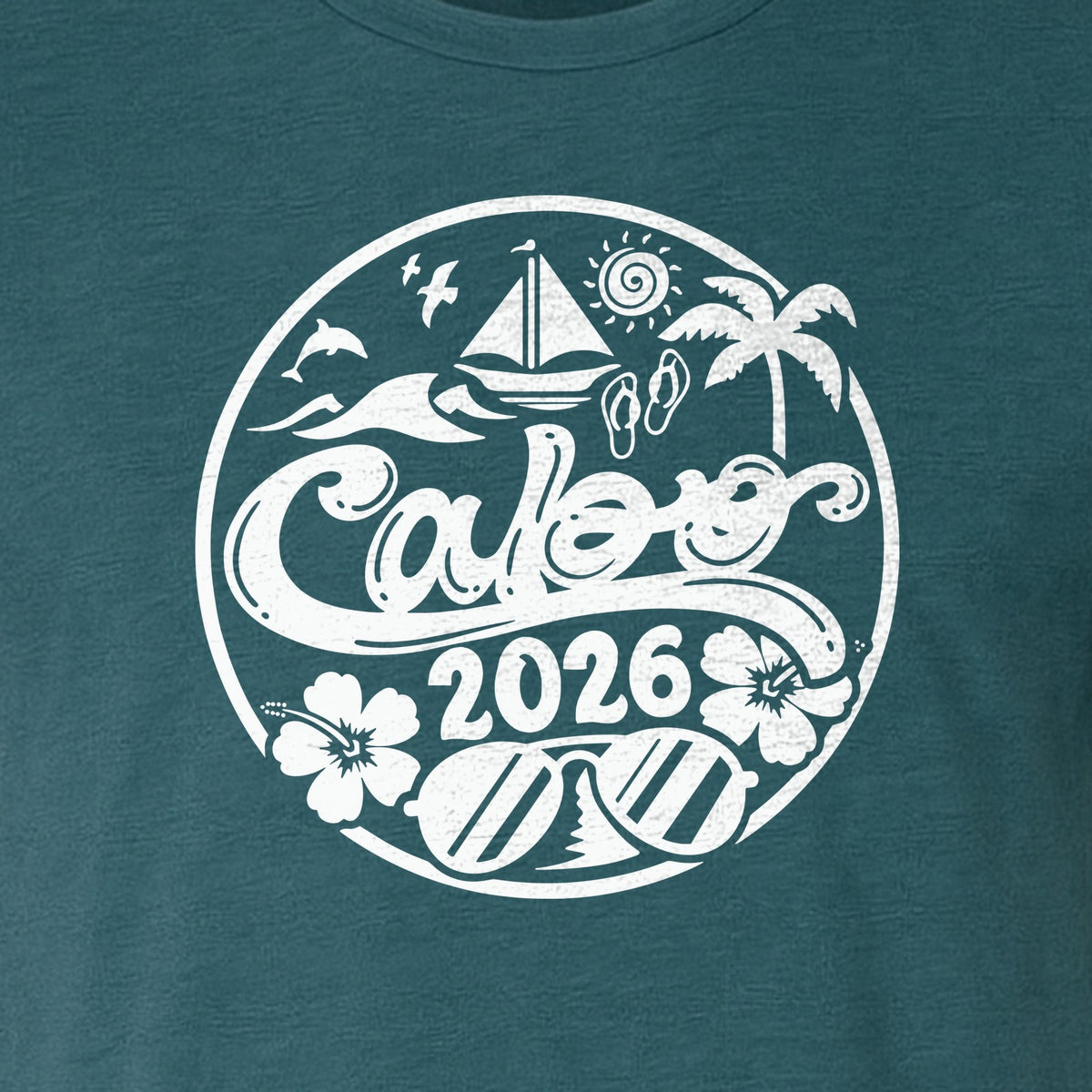Cabo 2026 T-Shirt, Beach Vacation Graphic Tee for Travel Lovers and Family Getaways