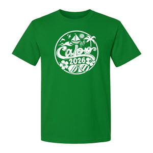Cabo 2026 T-Shirt, Beach Vacation Graphic Tee for Travel Lovers and Family Getaways