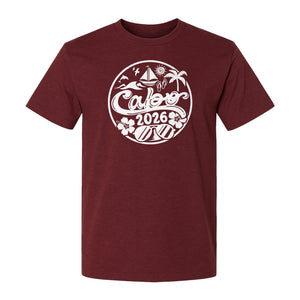 Cabo 2026 T-Shirt, Beach Vacation Graphic Tee for Travel Lovers and Family Getaways