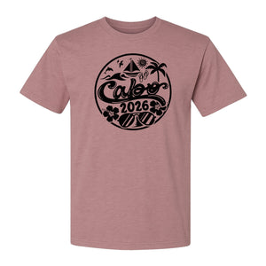 Cabo 2026 T-Shirt, Beach Vacation Graphic Tee for Travel Lovers and Family Getaways