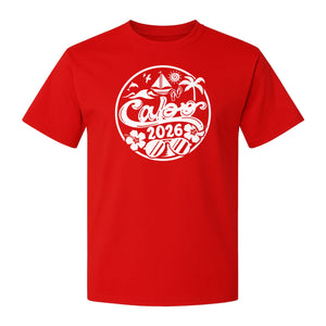Cabo 2026 T-Shirt, Beach Vacation Graphic Tee for Travel Lovers and Family Getaways