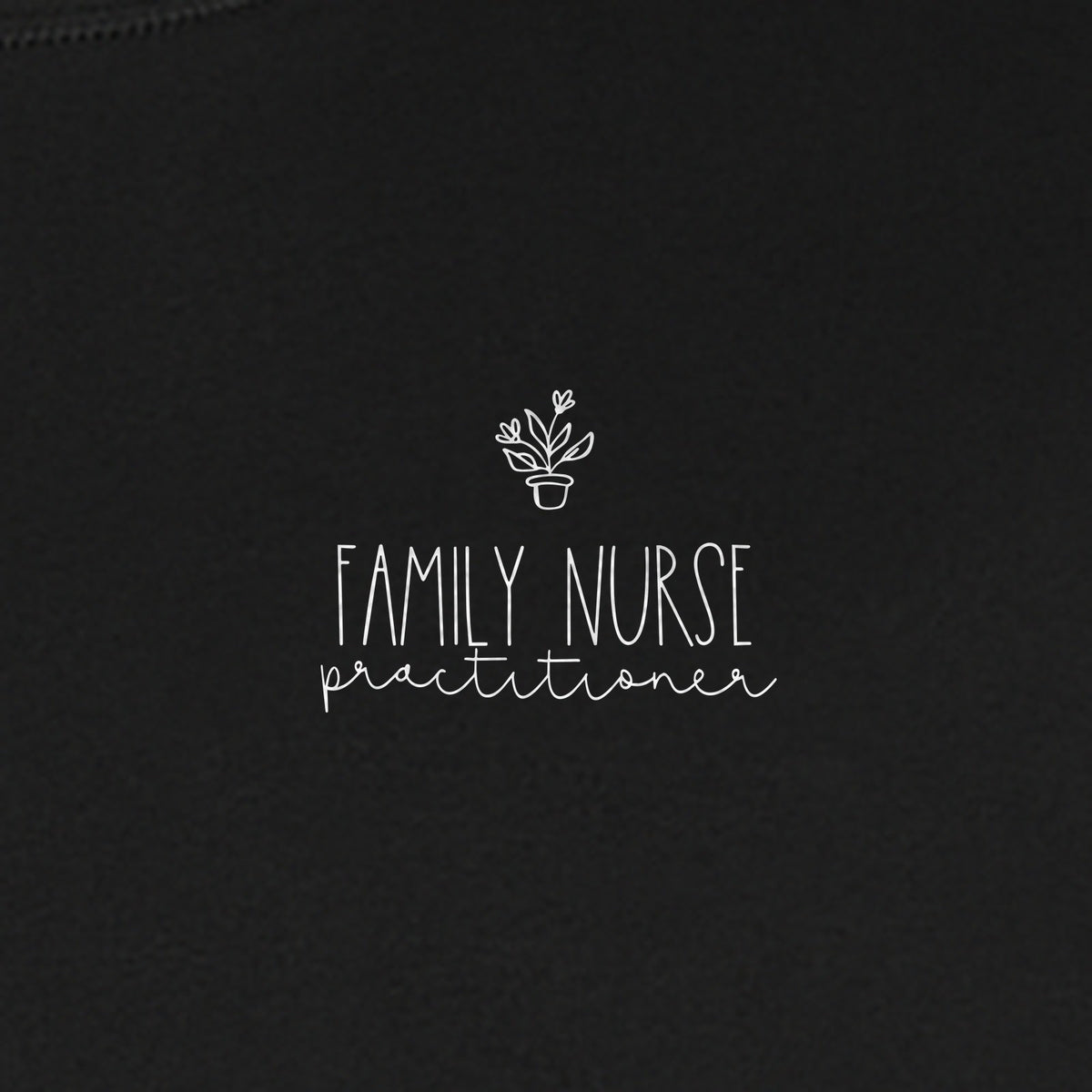 Family Nurse Practitioner T-Shirt, Small Floral Pocket Design for FNP Healthcare Gifts