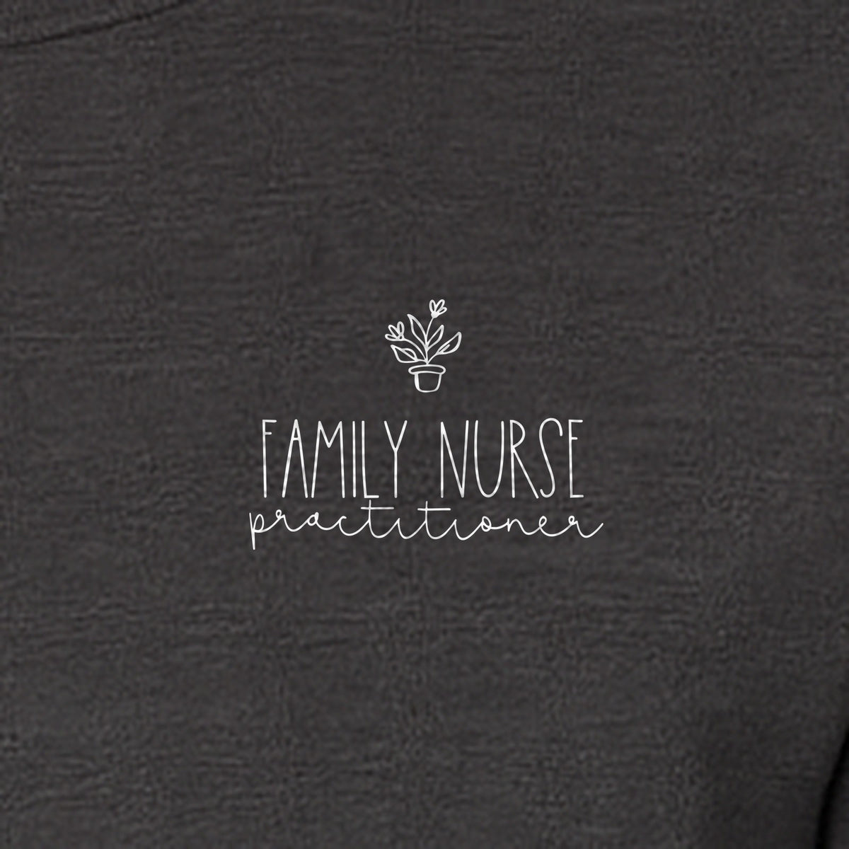 Family Nurse Practitioner T-Shirt, Small Floral Pocket Design for FNP Healthcare Gifts
