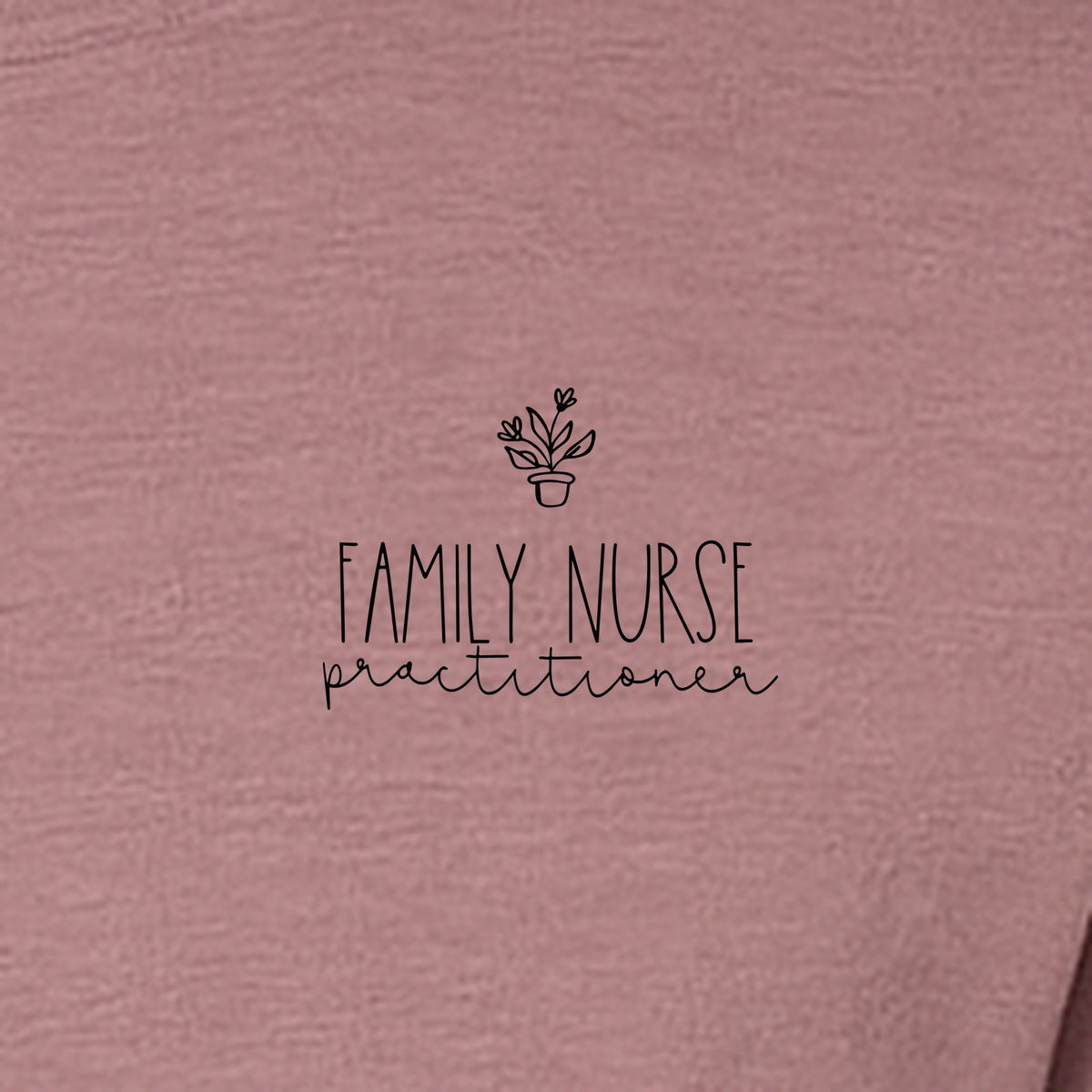 Family Nurse Practitioner T-Shirt, Small Floral Pocket Design for FNP Healthcare Gifts