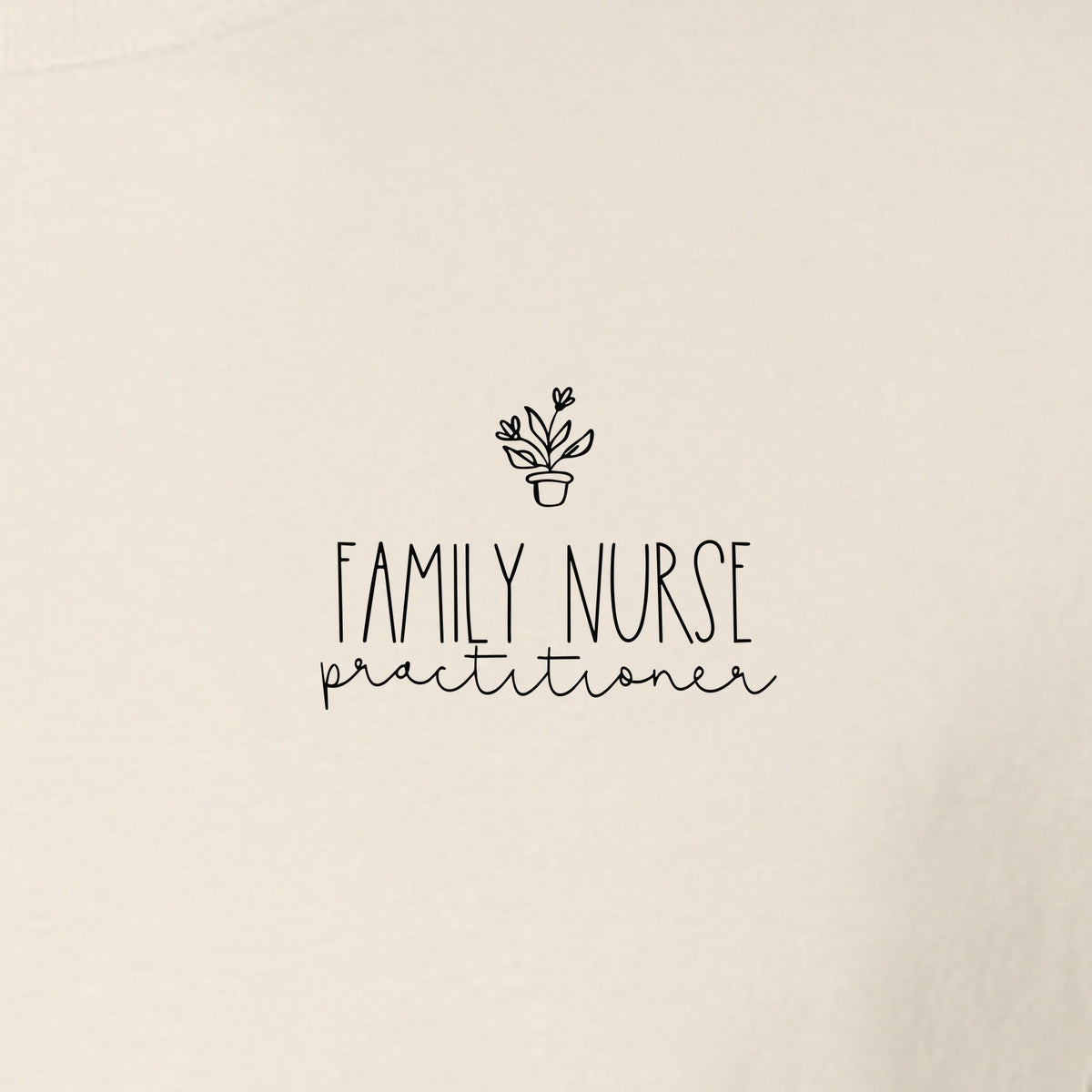 Family Nurse Practitioner T-Shirt, Small Floral Pocket Design for FNP Healthcare Gifts