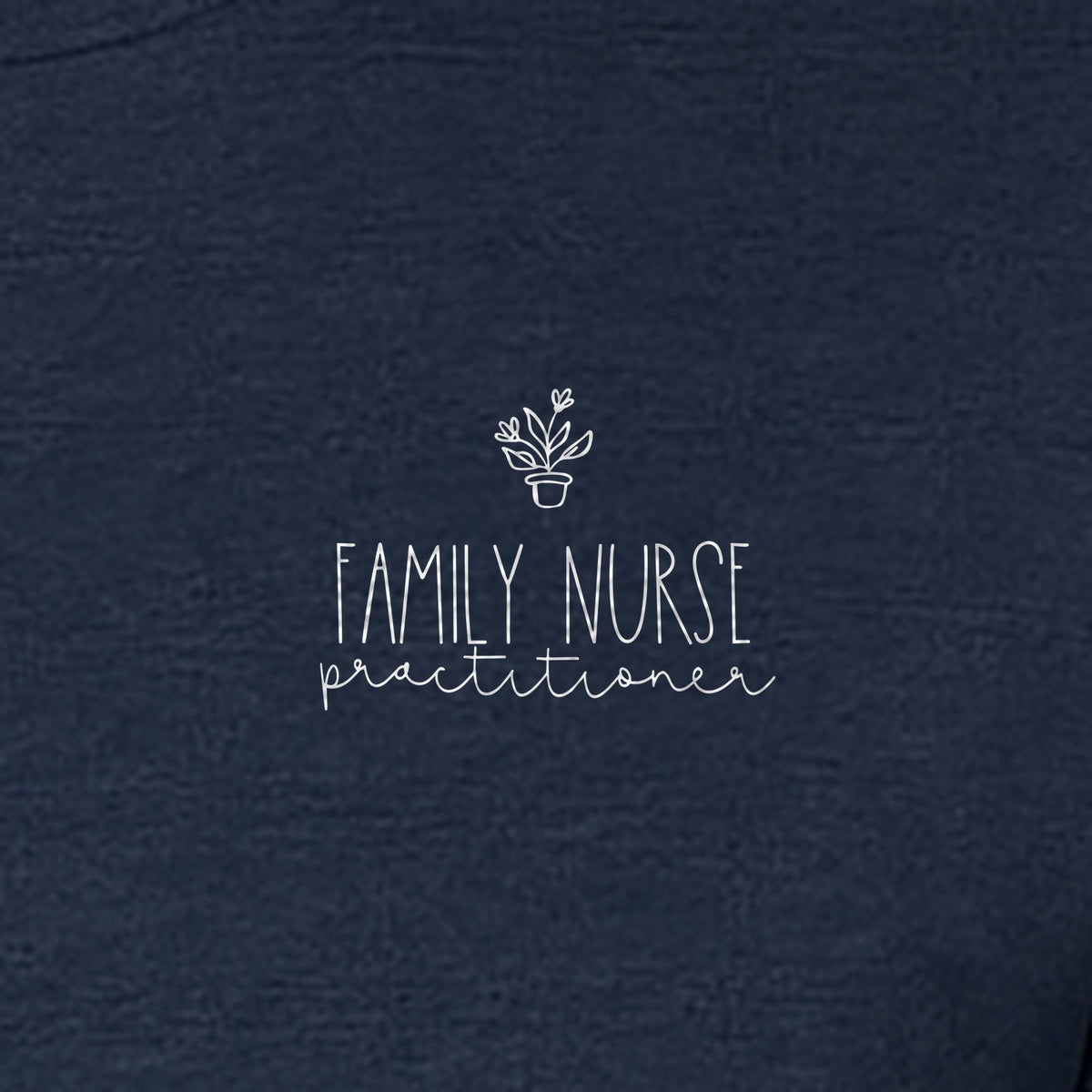 Family Nurse Practitioner T-Shirt, Small Floral Pocket Design for FNP Healthcare Gifts