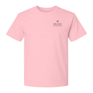 Family Nurse Practitioner T-Shirt, Small Floral Pocket Design for FNP Healthcare Gifts