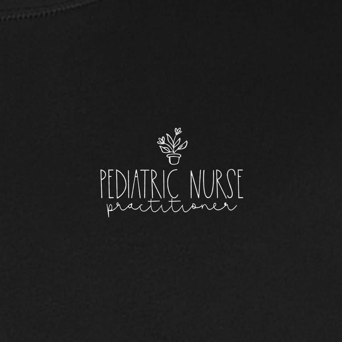 Pediatric Nurse Practitioner T-Shirt, Small Left Chest Floral Design for Nursing Students and Graduates