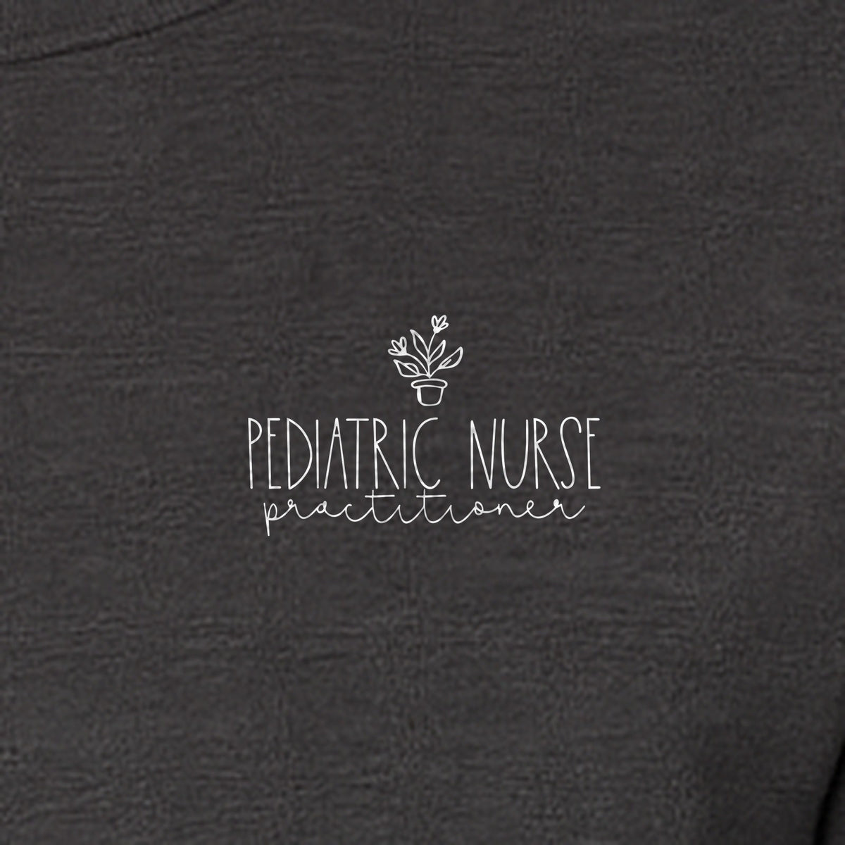 Pediatric Nurse Practitioner T-Shirt, Small Left Chest Floral Design for Nursing Students and Graduates
