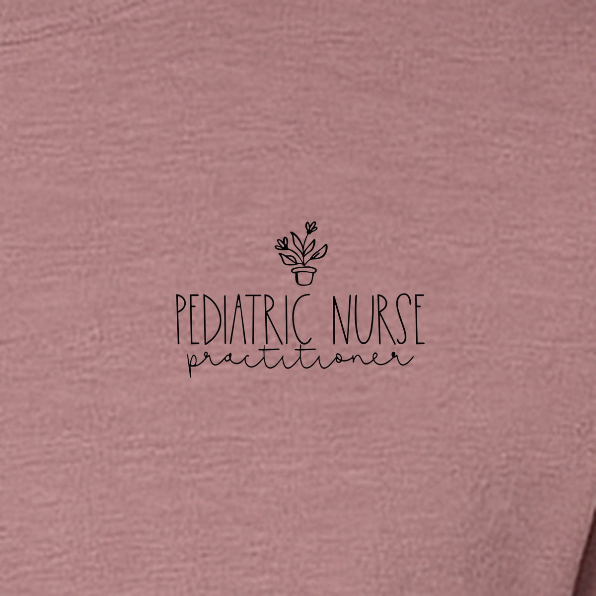 Pediatric Nurse Practitioner T-Shirt, Small Left Chest Floral Design for Nursing Students and Graduates