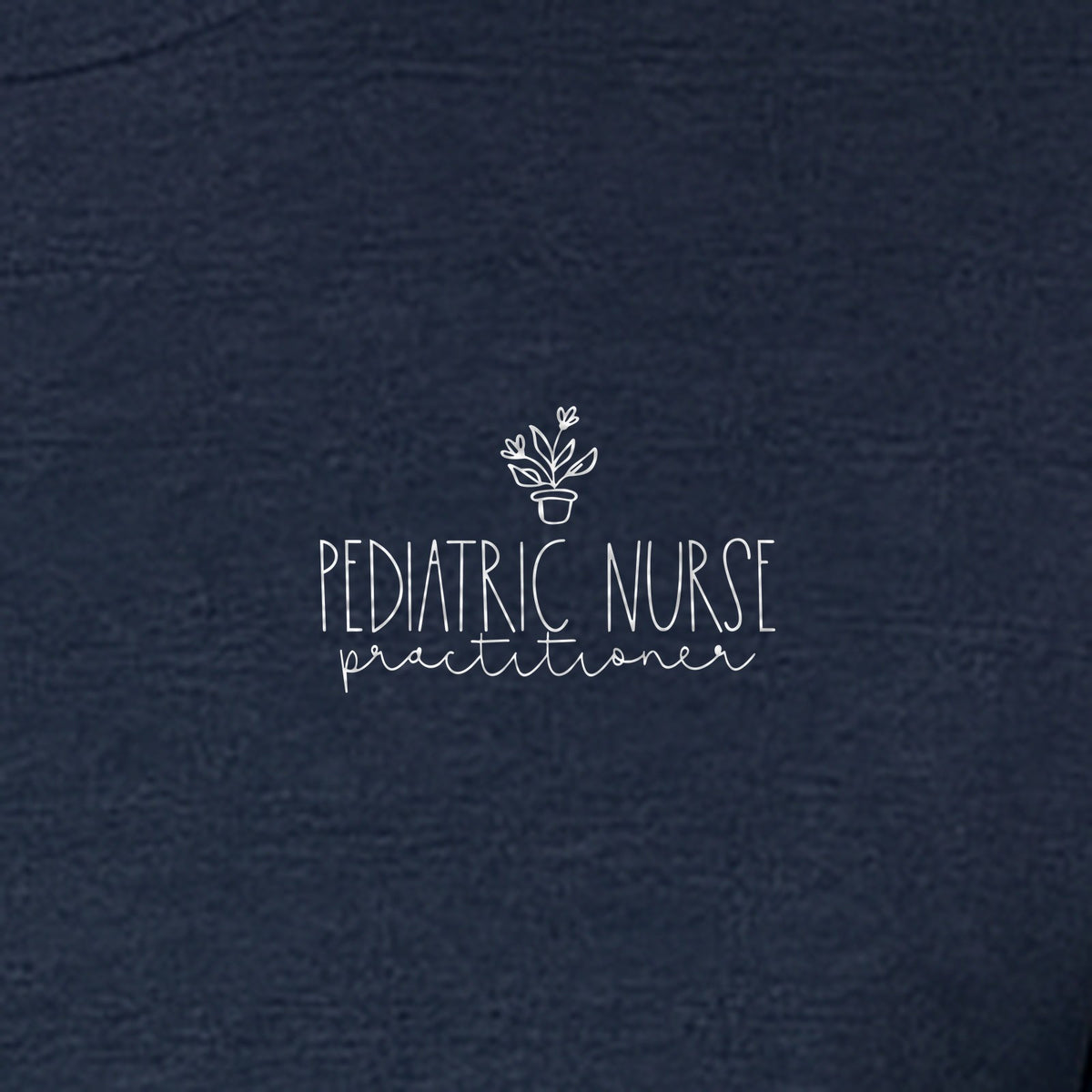 Pediatric Nurse Practitioner T-Shirt, Small Left Chest Floral Design for Nursing Students and Graduates