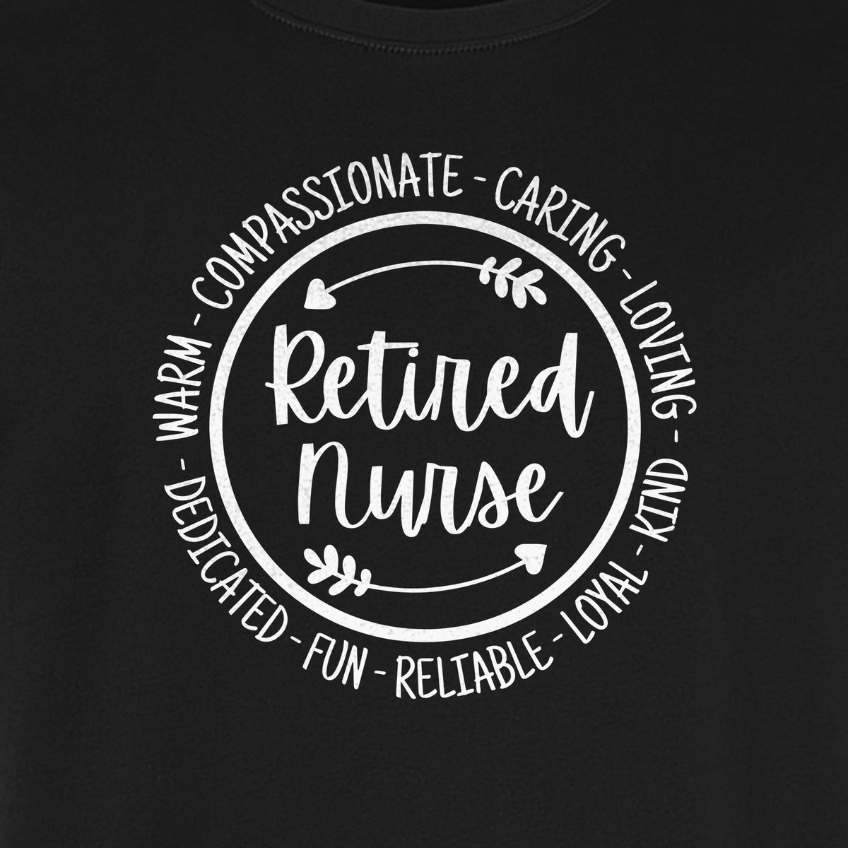 Retired Nurse T-Shirt, Compassionate Caring Legacy Design for Retirement Parties and Healthcare Farewells