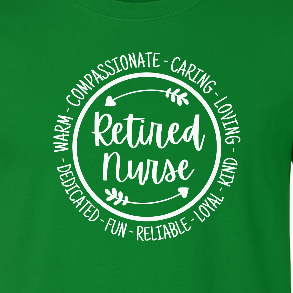 Retired Nurse T-Shirt, Compassionate Caring Legacy Design for Retirement Parties and Healthcare Farewells