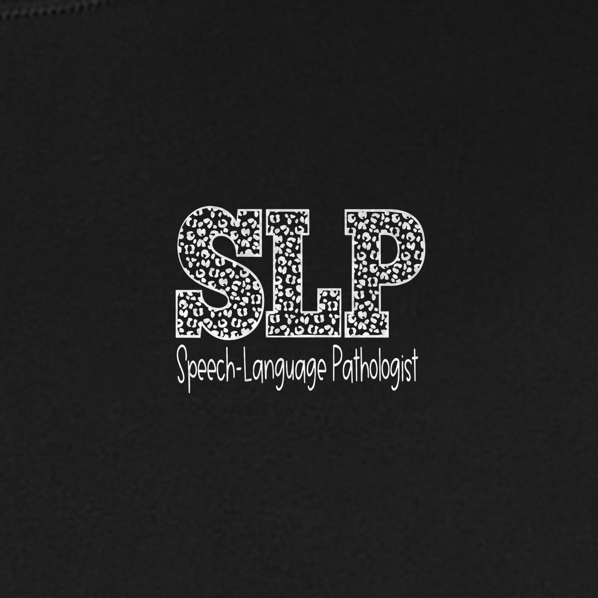 Speech Language Pathologist T-Shirt, Distressed SLP Left Chest Design for Therapy Professionals