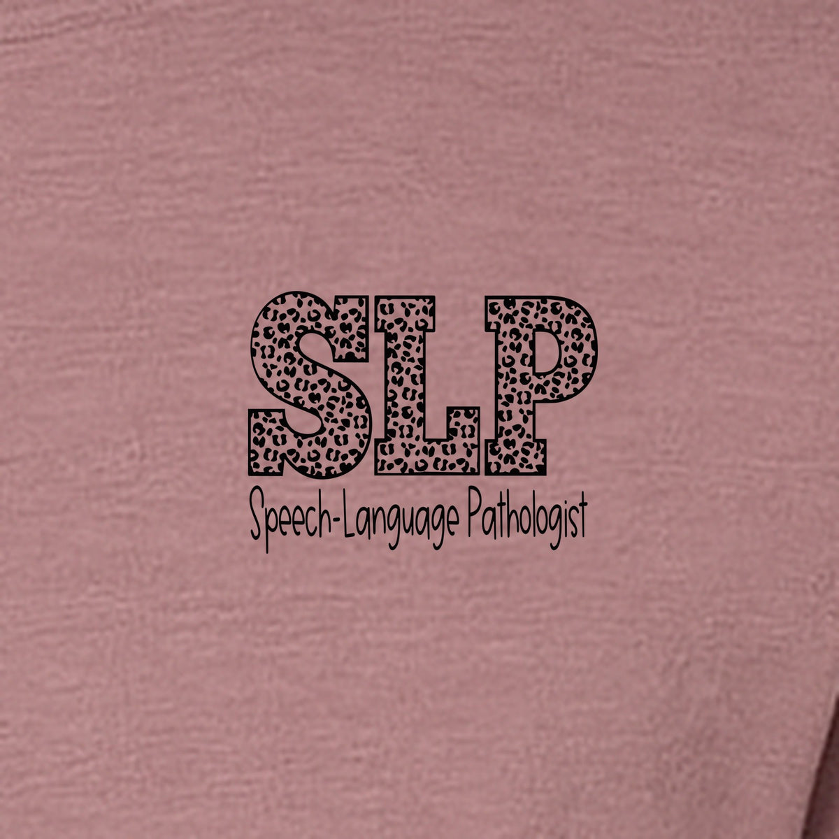 Speech Language Pathologist T-Shirt, Distressed SLP Left Chest Design for Therapy Professionals