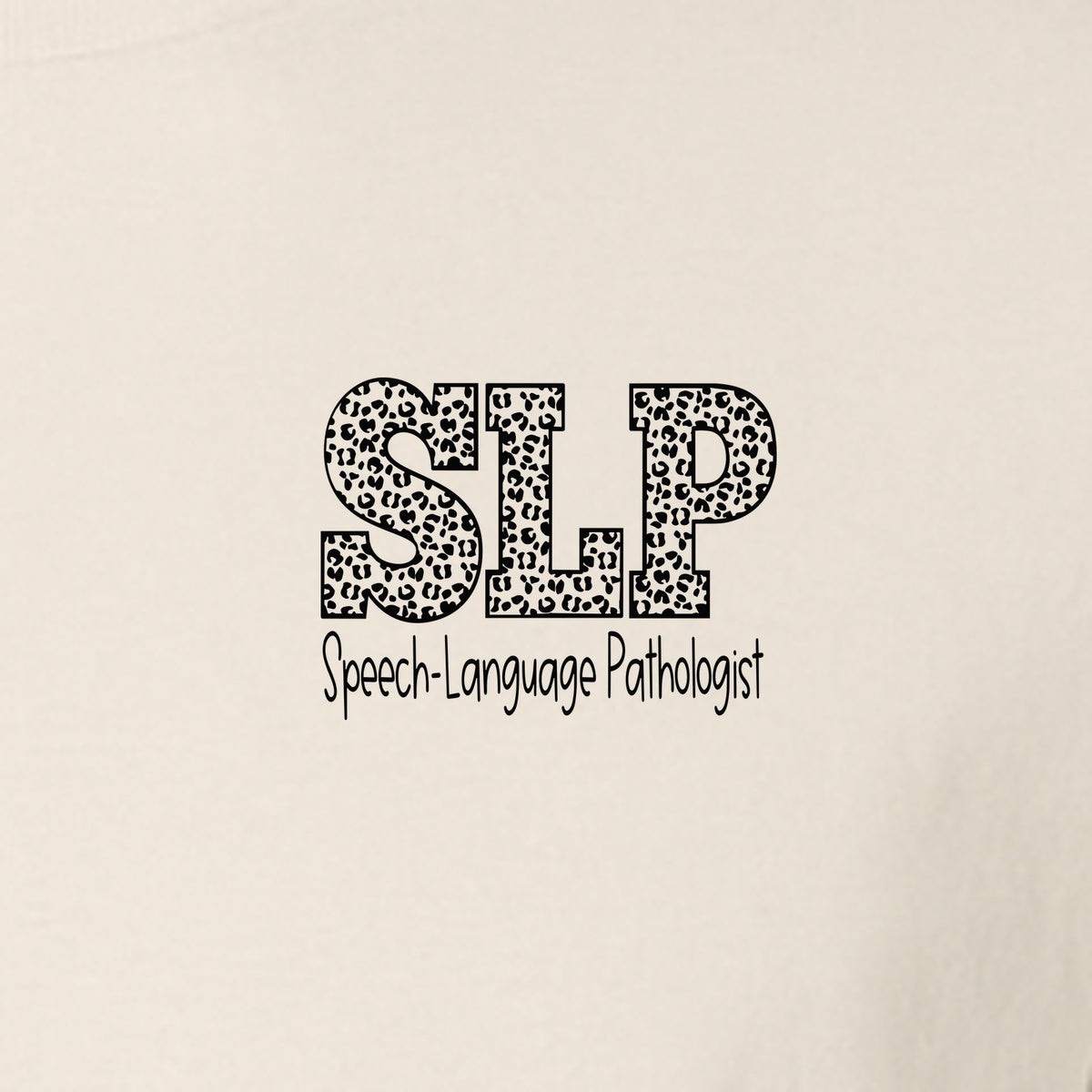Speech Language Pathologist T-Shirt, Distressed SLP Left Chest Design for Therapy Professionals