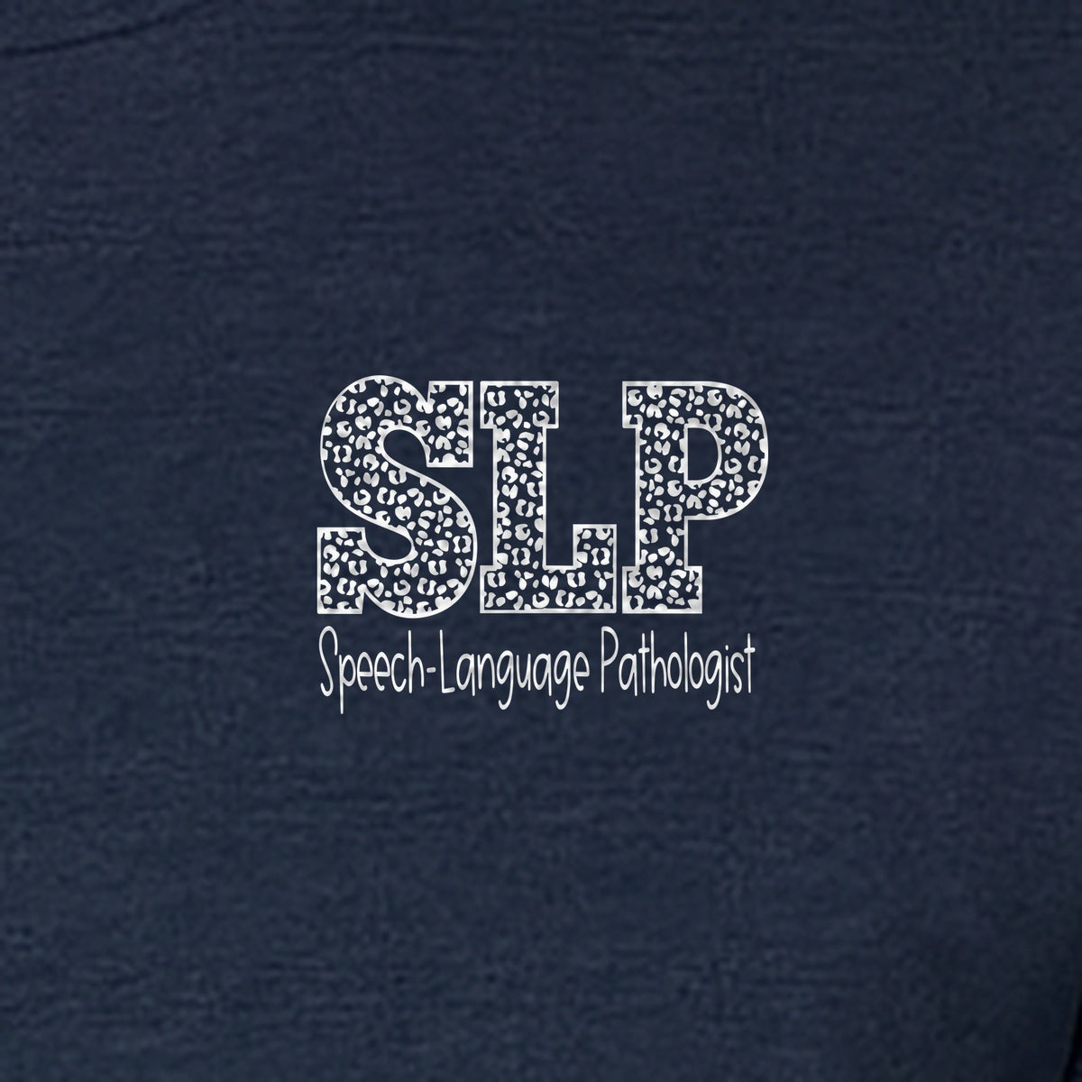Speech Language Pathologist T-Shirt, Distressed SLP Left Chest Design for Therapy Professionals