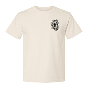 Anatomical Heart T-Shirt, Medical Word Art Design for Nurses and Nursing Students