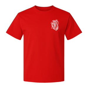 Anatomical Heart T-Shirt, Medical Word Art Design for Nurses and Nursing Students