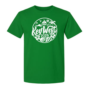 Key West 2026 T-Shirt, Florida Vacation Nautical Graphic for Beach Trips and Girls Getaways
