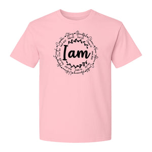 Christian T-Shirt, I Am Chosen Scripture Wreath Design for Believers and Church