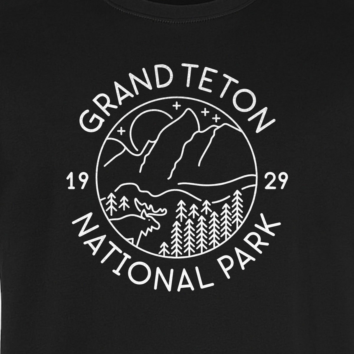 Grand Teton National Park T-Shirt, Mountain Wildlife Graphic for Hiking and Camping Trips