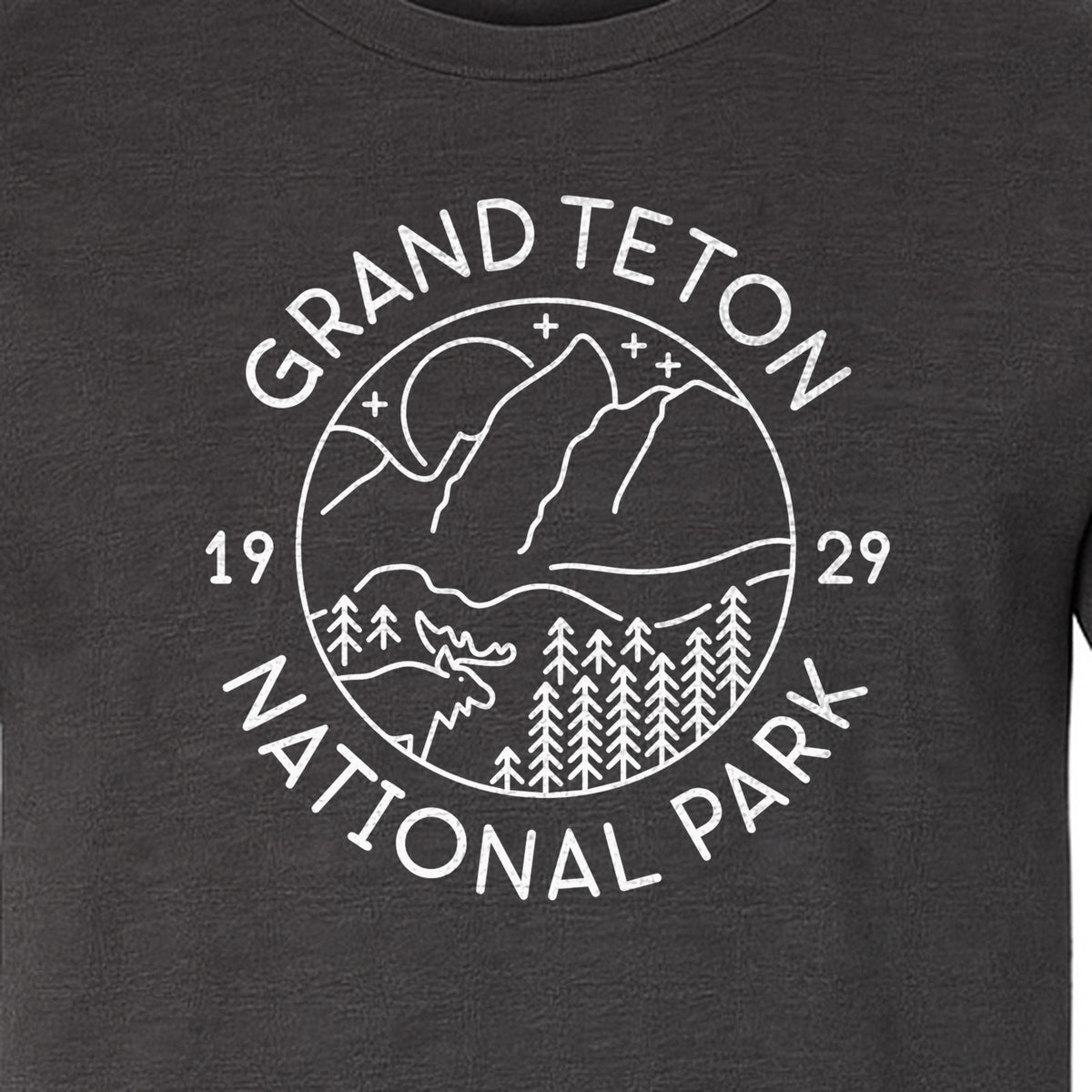 Grand Teton National Park T-Shirt, Mountain Wildlife Graphic for Hiking and Camping Trips