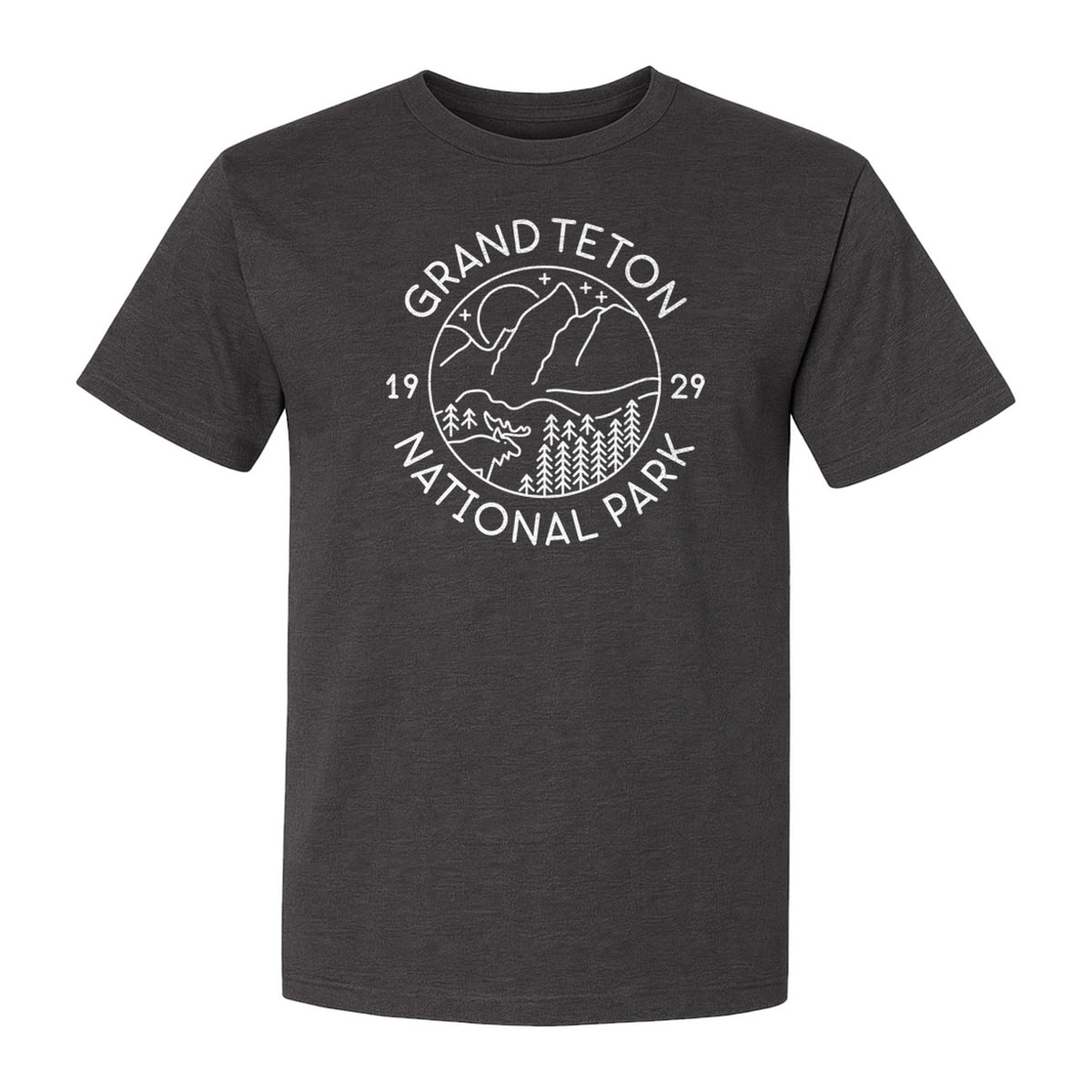 Grand Teton National Park T-Shirt, Mountain Wildlife Graphic for Hiking and Camping Trips