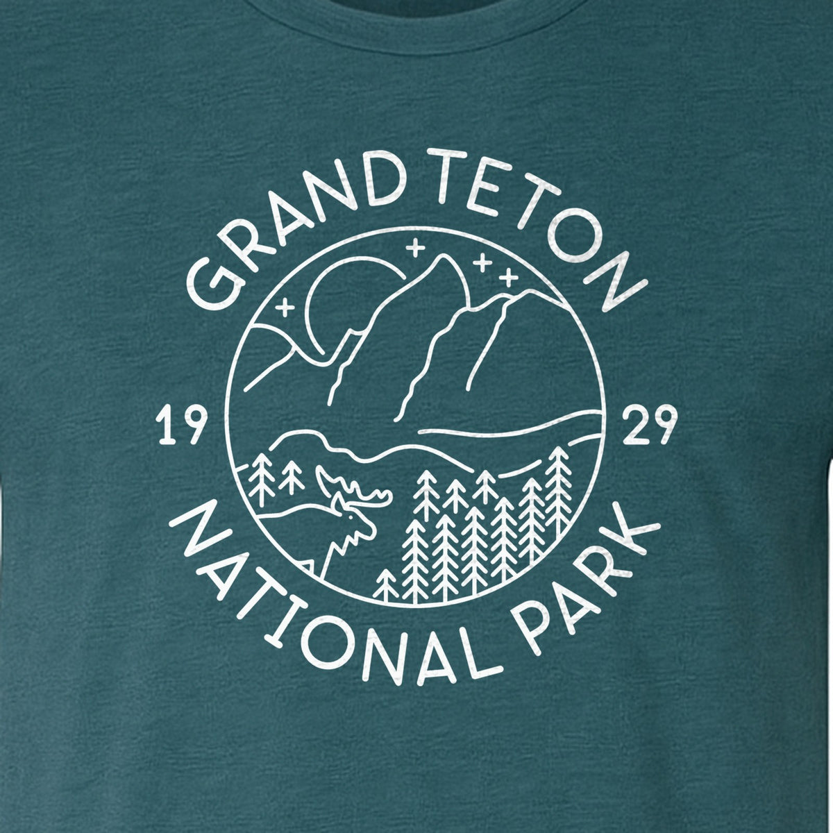 Grand Teton National Park T-Shirt, Mountain Wildlife Graphic for Hiking and Camping Trips