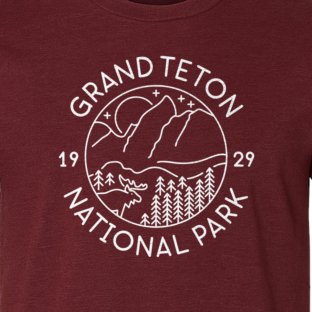 Grand Teton National Park T-Shirt, Mountain Wildlife Graphic for Hiking and Camping Trips