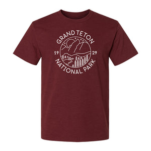 Grand Teton National Park T-Shirt, Mountain Wildlife Graphic for Hiking and Camping Trips