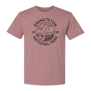 Grand Teton National Park T-Shirt, Mountain Wildlife Graphic for Hiking and Camping Trips