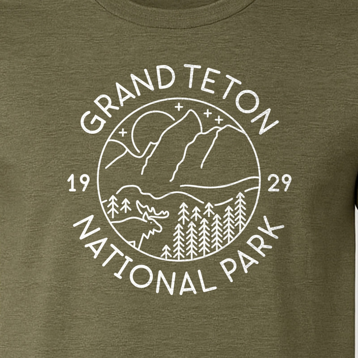 Grand Teton National Park T-Shirt, Mountain Wildlife Graphic for Hiking and Camping Trips