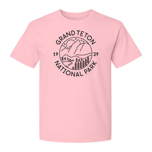 Grand Teton National Park T-Shirt, Mountain Wildlife Graphic for Hiking and Camping Trips