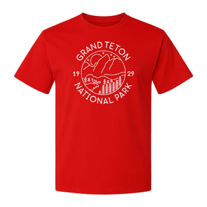 Grand Teton National Park T-Shirt, Mountain Wildlife Graphic for Hiking and Camping Trips