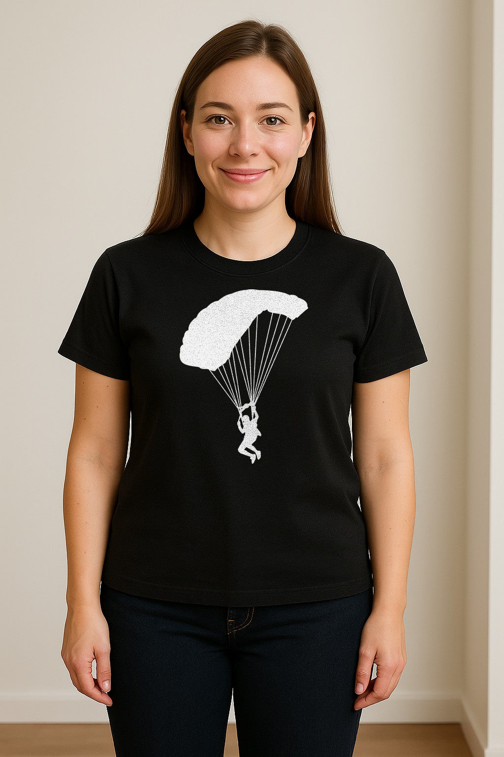 Skydiving T-Shirt, Parachute Graphic for Skydivers, Jump Instructors and Extreme Sports Fans