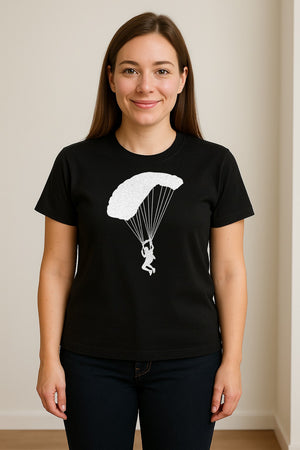 Skydiving T-Shirt, Parachute Graphic for Skydivers, Jump Instructors and Extreme Sports Fans