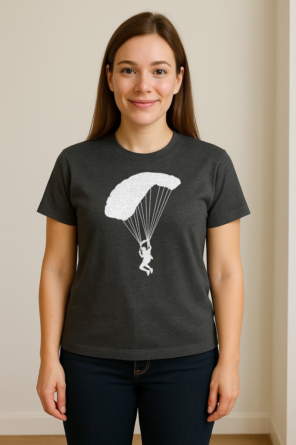 Skydiving T-Shirt, Parachute Graphic for Skydivers, Jump Instructors and Extreme Sports Fans